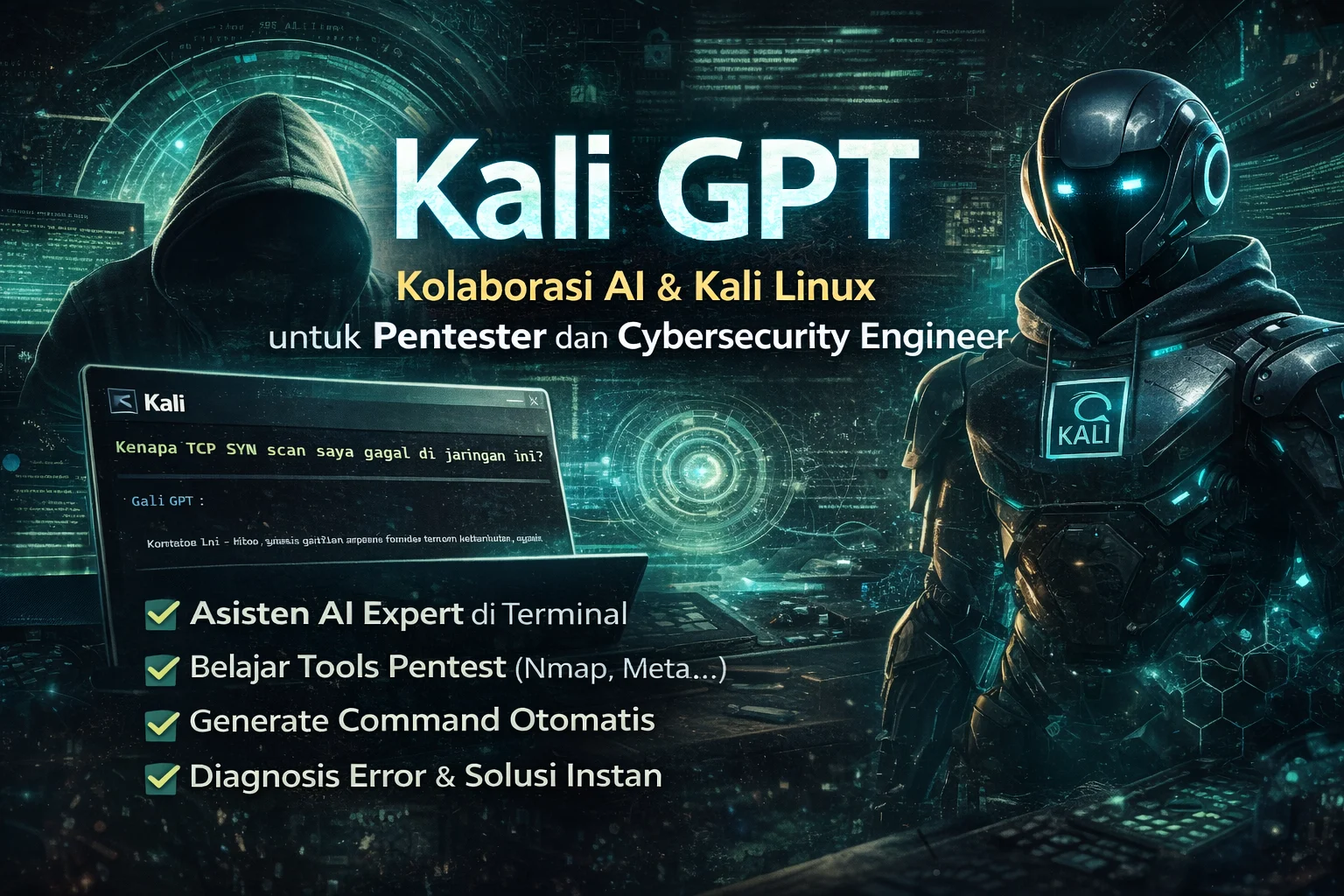 Kali GPT -  Kolaborasi AI & Kali Linux yang Mengubah Cara Pentester Bekerja