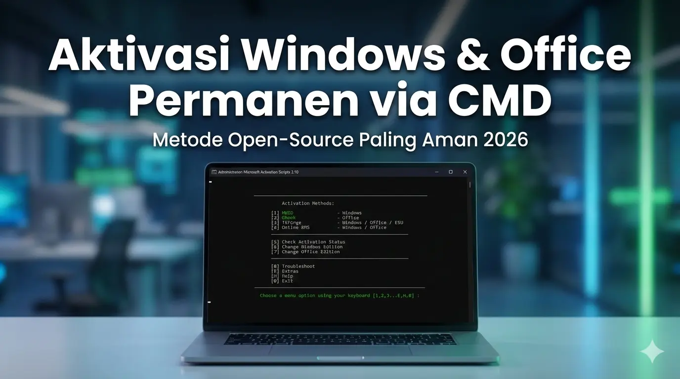 activasi windows cmd permanent