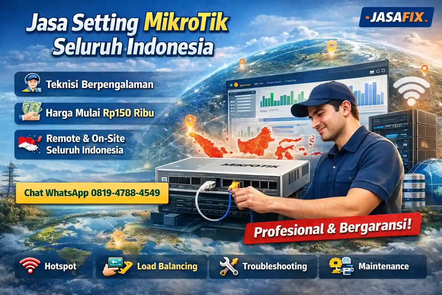 jasa setting mikrotik seluruh indonesia | jasafix